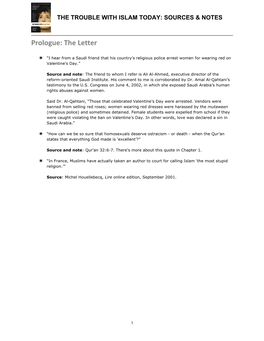 Prologue: the Letter