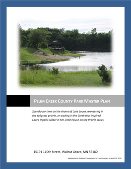Plum Creek County Park Master Plan