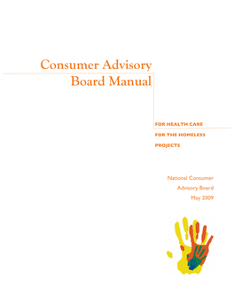 Consumer Advisory Board Manual