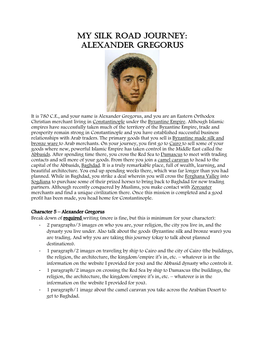 My Silk Road Journey: Alexander Gregorus