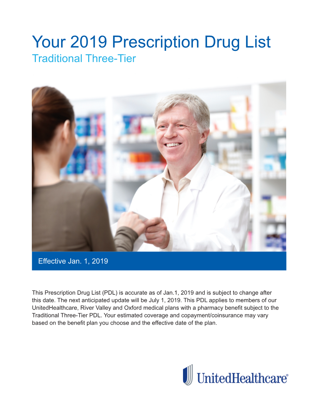 2019 Prescription Drug List Traditional Three-Tier - DocsLib