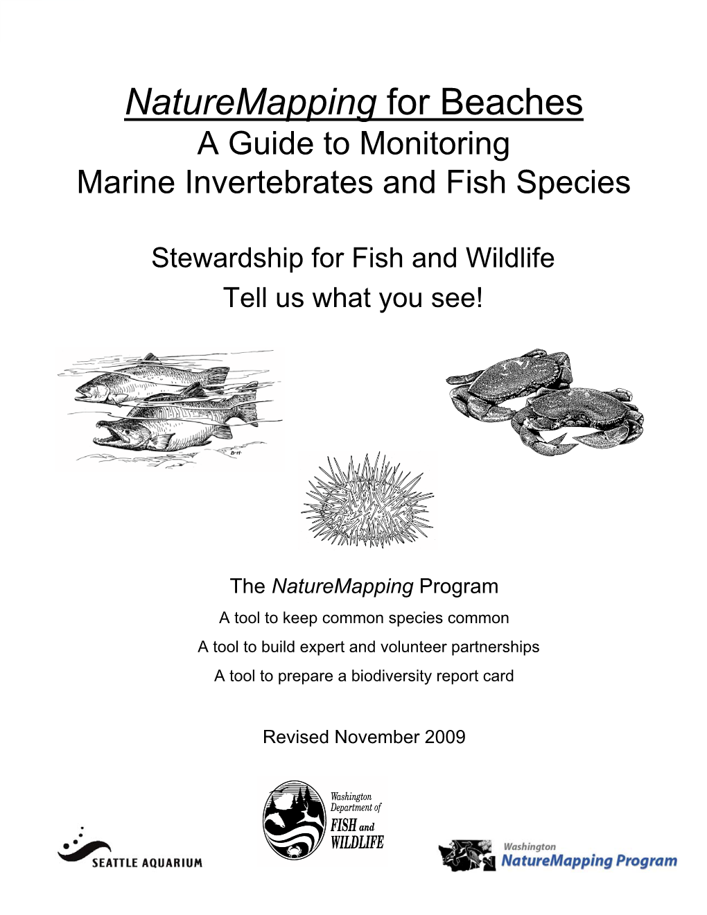 Guide To Monitoring Marine Invertebrates And Fish Species - DocsLib