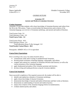 Degree Applicable Glendale Community College Course ID 003115 November 2015