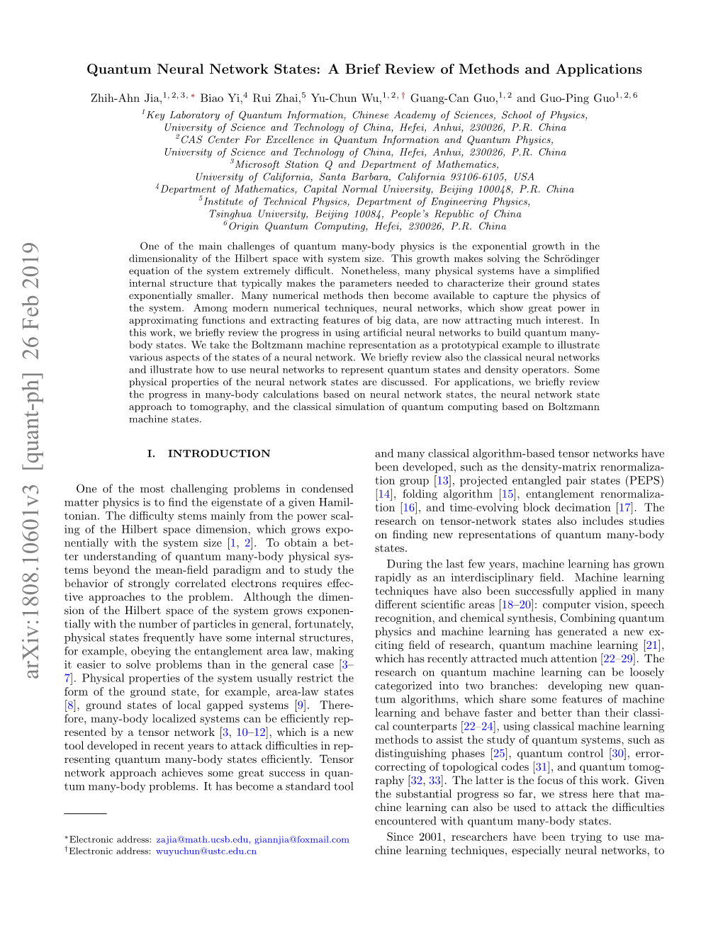 Quantum Neural Network States: a Brief Review of Methods and Applications