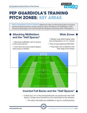 Pep Guardiola's Training Pitch Zones: Key Areas