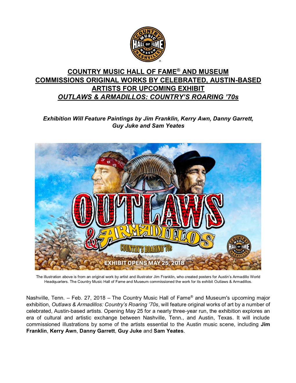 Country Music Hall of Fame® and Museum Commissions
