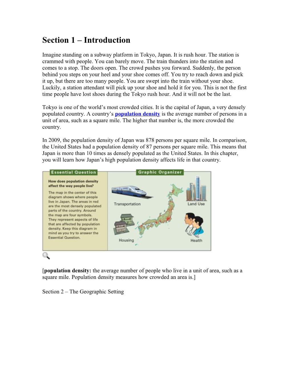 Section 5 How Population Density Affects Land Use