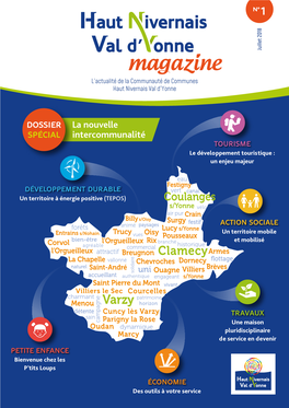Magazine L’Actualité De La Communauté De Communes Haut Nivernais Val D’Yonne
