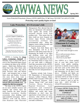 2011 Spring AWWA Newsletter