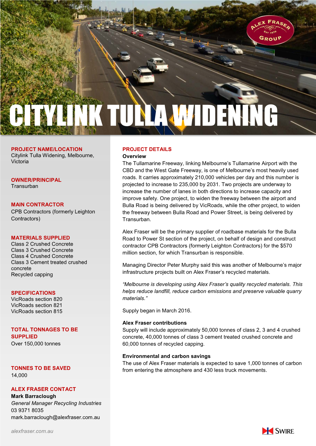 Citylink Tulla Widening