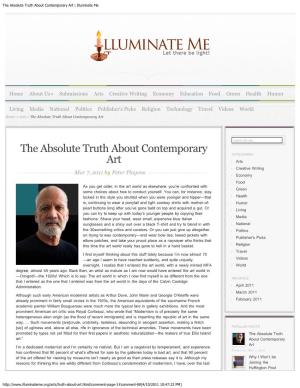 The Absolute Truth About Contemporary Art | Illuminate Me