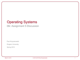 Operating Systems 06R
