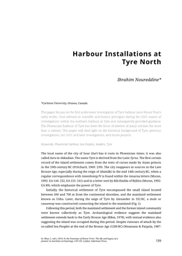 Harbour Installations at Tyre North