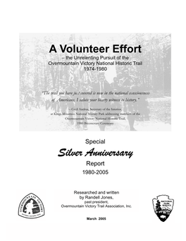A Volunteer Effort – the Unrelenting Pursuit of the Overmountain Victory National Historic Trail 1974-1980