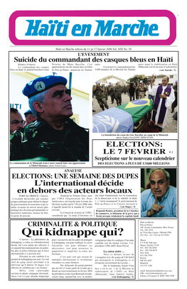 Haïti En Marche Édition Du 2 Au 8 Février 2005 Vol