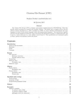 Citation File Format (CFF)