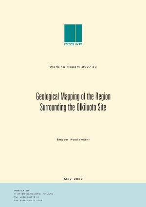Geological Mapping of the Region Surrounding the Olkiluoto Site
