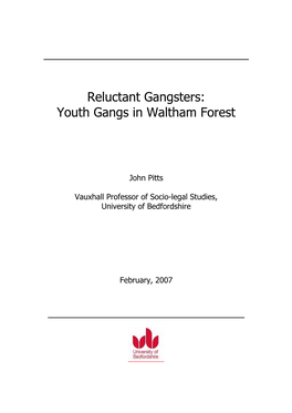 Reluctant Gangsters: Youth Gangs in Waltham Forest