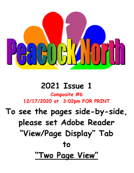2021 Issue 1 to See the Pages Side-By-Side, Please Set Adobe Reader