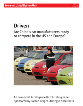 Driven – Are China's Car Manufacturers Ready to Compete In