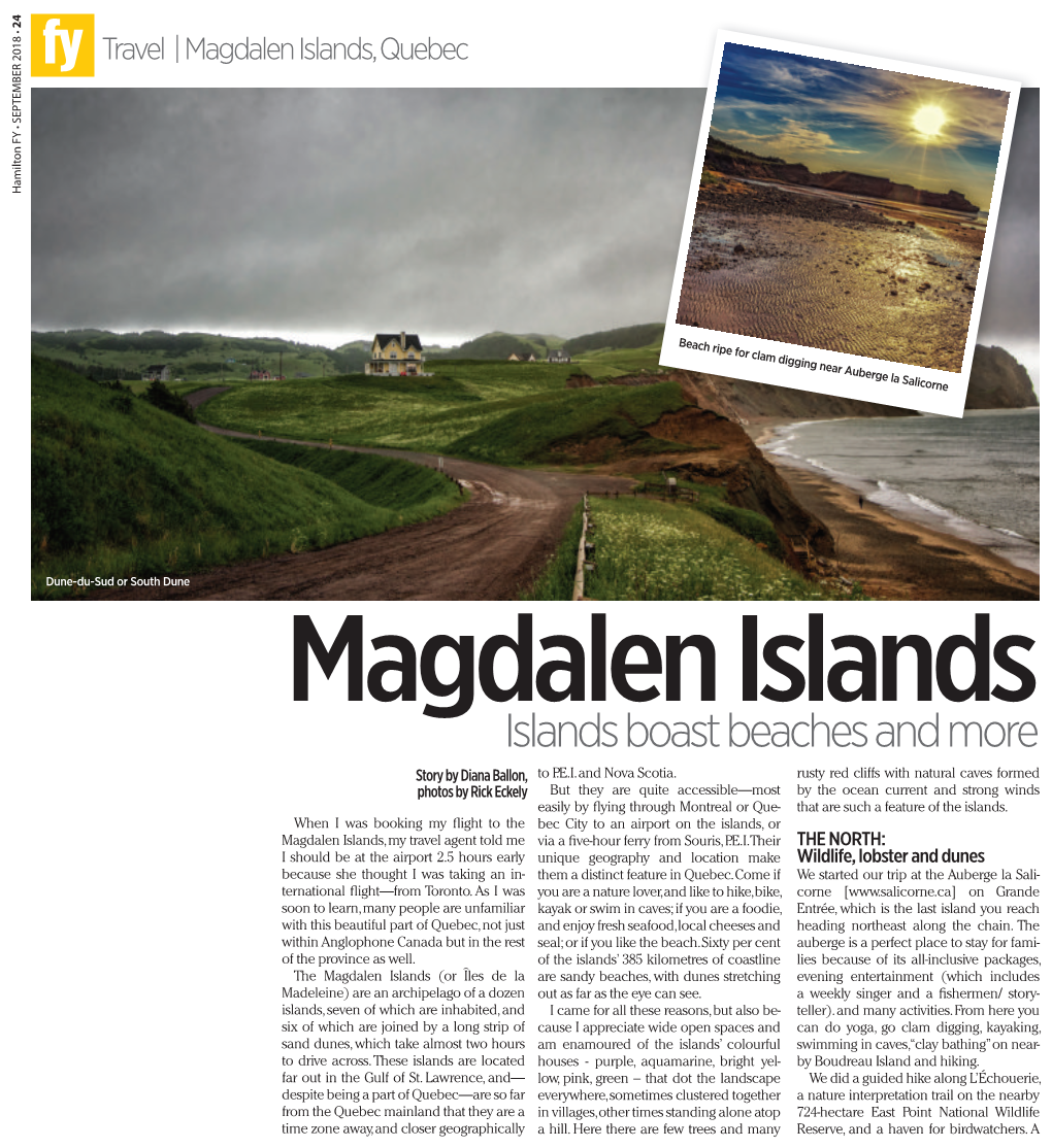 Travel | Magdalen Islands, Quebec