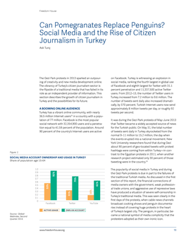 Social Media and the Rise of Citizen Journalism in Turkey Aslı Tunç