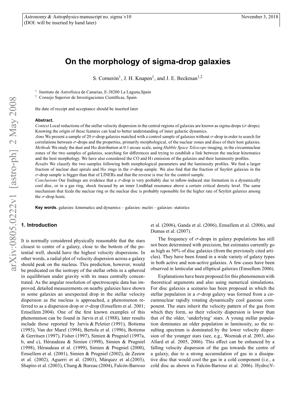 On the Morphology of Sigma-Drop Galaxies