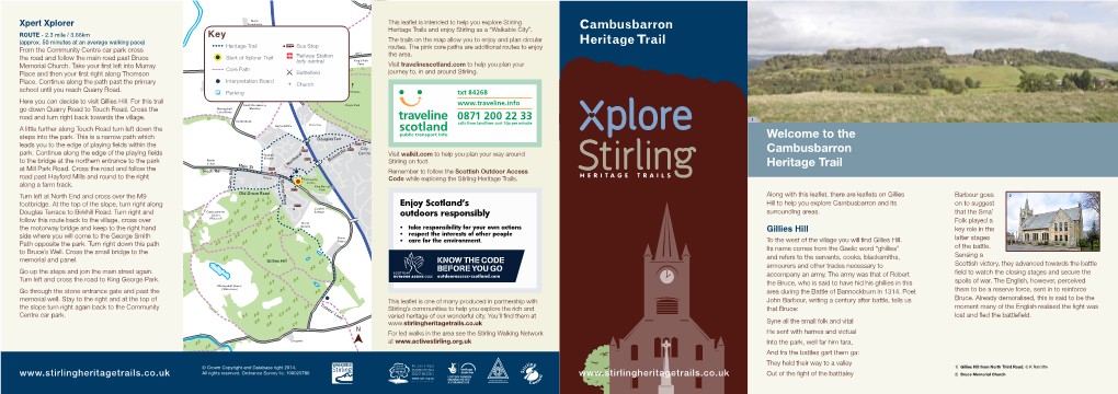 2014 Cambusbarron Heritage Trail Leaflet