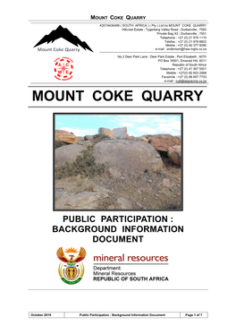 Mount Coke Quarry