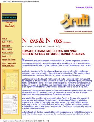 SRUTI-India Carnatic Music,India Dance & Music Magazine