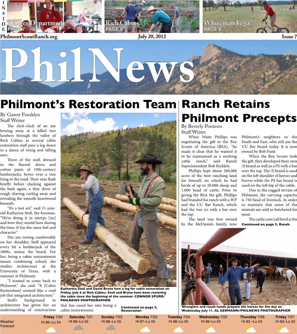 Philmont's Restoration Team