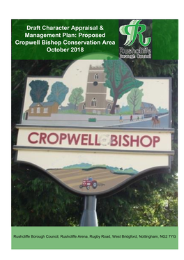 Proposed Cropwell Bishop Conservation Area October 2018