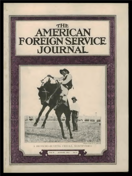 The Foreign Service Journal, August 1925