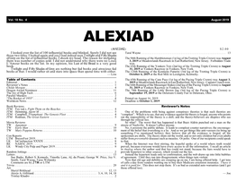 ALEXIAD (!7+=3!G) $2.00 I Looked Over the List of 100 Influential Books and Blinked
