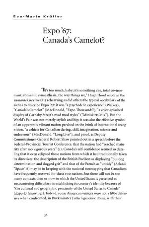 Expo '67: Canada's Camelot?