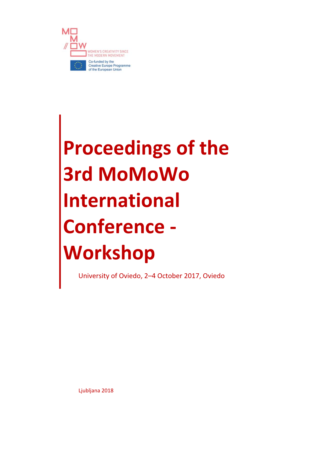 Proceedings of the 3Rd Momowo International Conference - Workshop