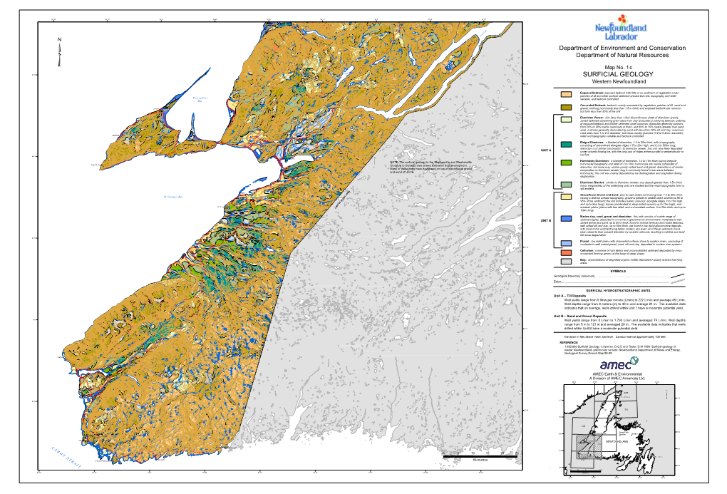 Surficial Geology 1100 1100 1300 1500 1200 1300 1400