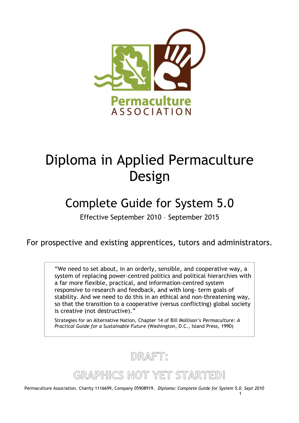 Diploma in Applied Permaculture Design