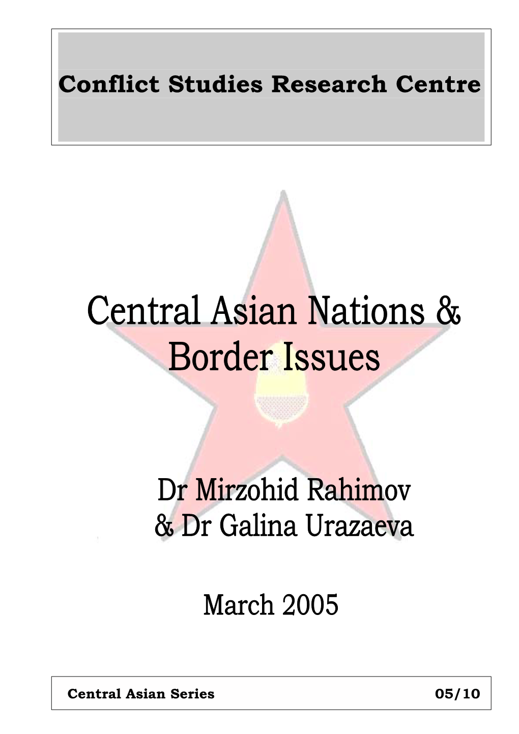 Central Asian Nations & Border Issues