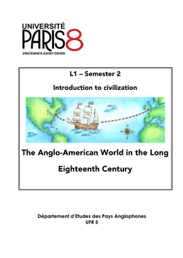 The Anglo-American World in the Long Eighteenth Century