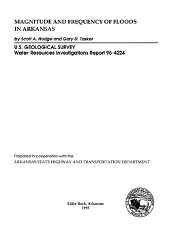 Magnitude and Frequency of Floods in Arkansas
