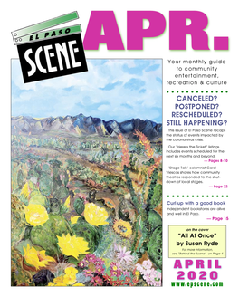 APRIL 2020 Page 2 El Paso Scene April 2020 March Madness Fundraiser (April 6), El