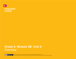 Grade 6 ELA Module 2B Unit 3