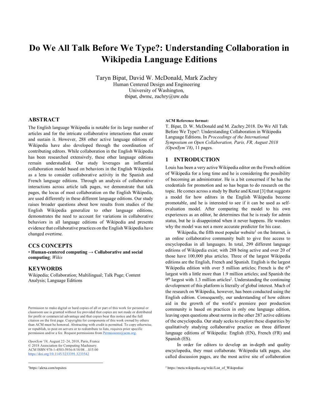 Do We All Talk Before We Type?: Understanding Collaboration in Wikipedia Language Editions