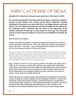 Saint Catherine of Siena