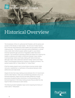 Historical Overview