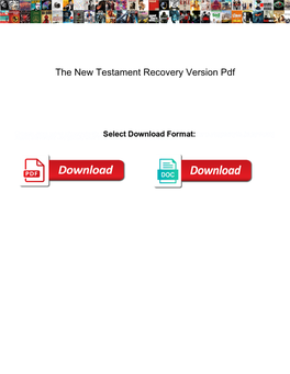 The New Testament Recovery Version Pdf