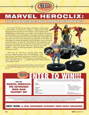 Marvel Heroclix: the Invincible Iron MAN Factory