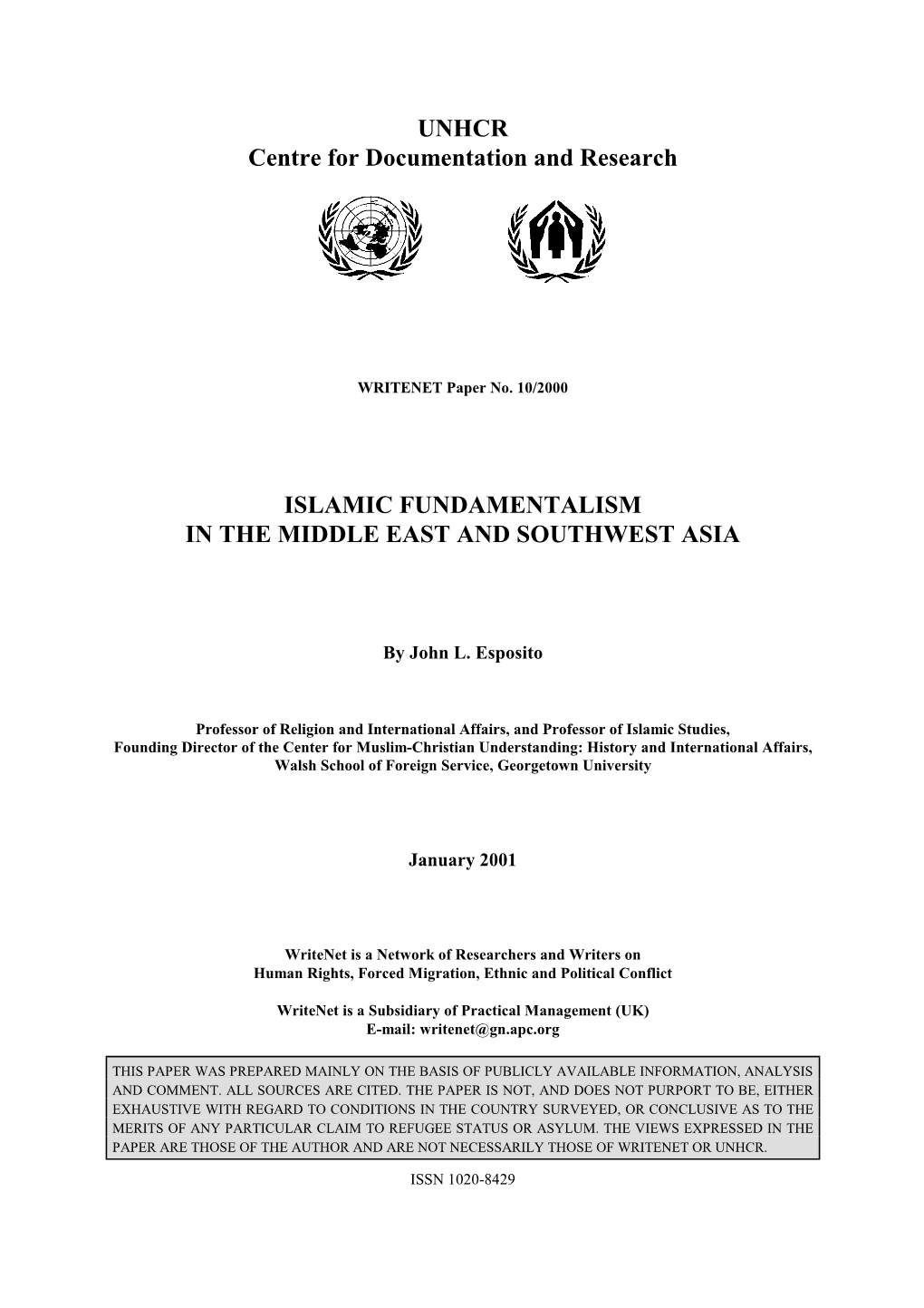 Islamic Fundamentalism in the Middle East and Southwest Asia