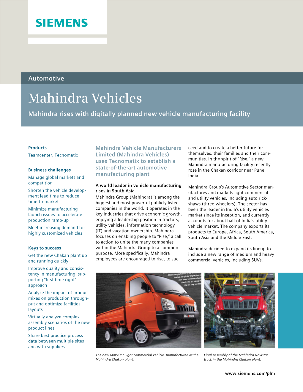 Mahindra Vehicles Case Study